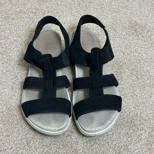 ECCO Black Sandals